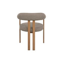 Eetkamerstoel Odense Taupe met eik onderstel