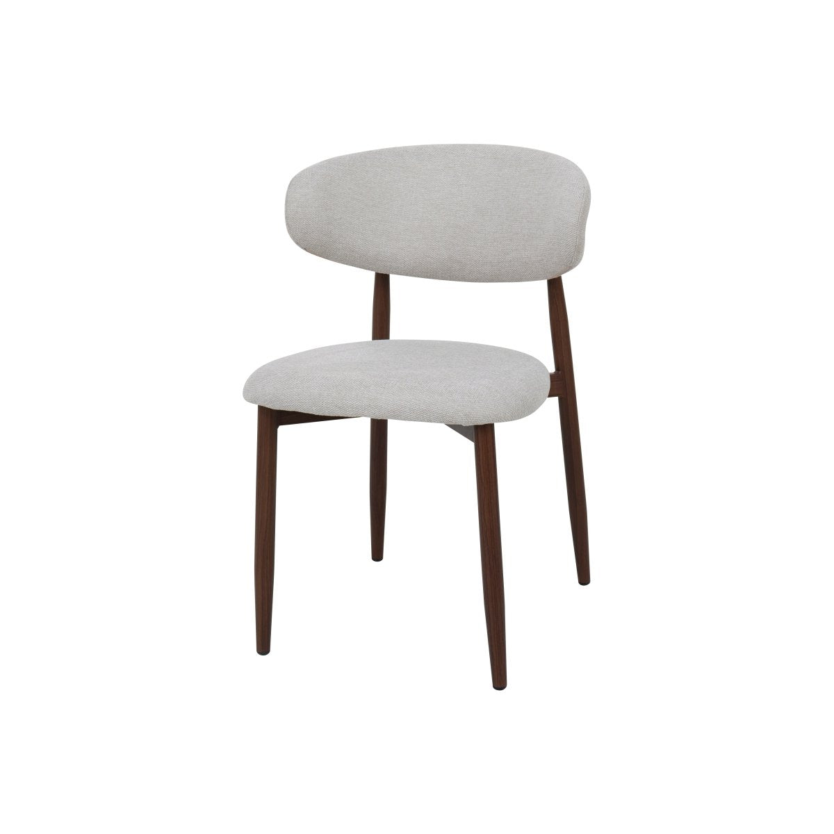 Walnoten eetkamerstoel Japandi beige