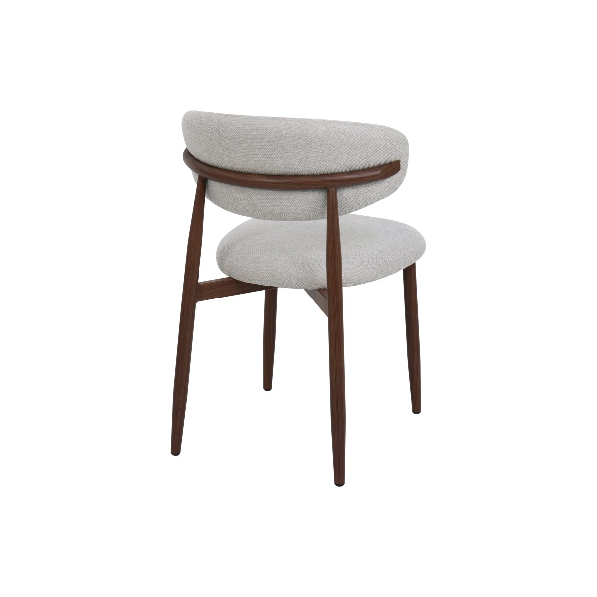 Walnoten eetkamerstoel Japandi beige