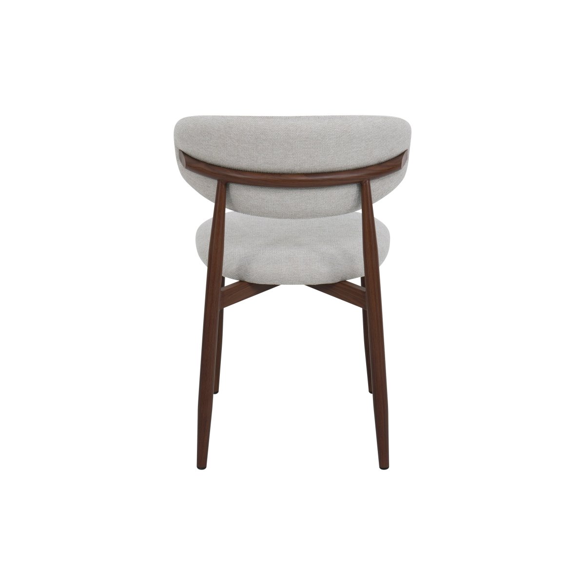 Walnoten eetkamerstoel Japandi beige