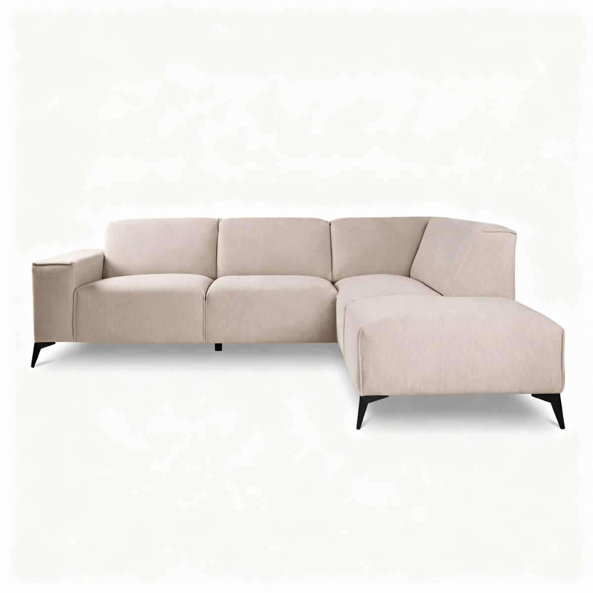 4-zits hoekbank beige