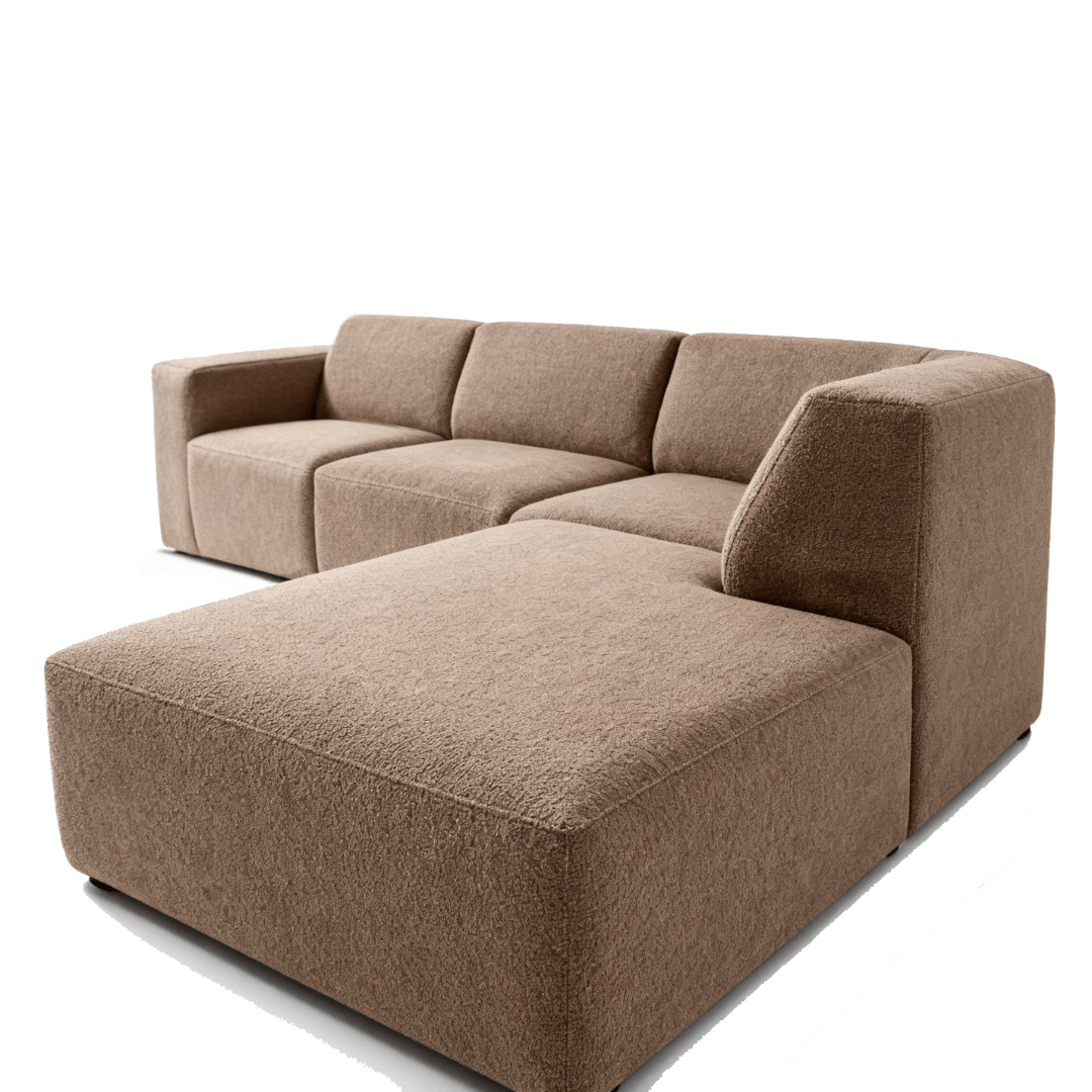 Hoekbank Isabel 4-zits Rechts Taupe