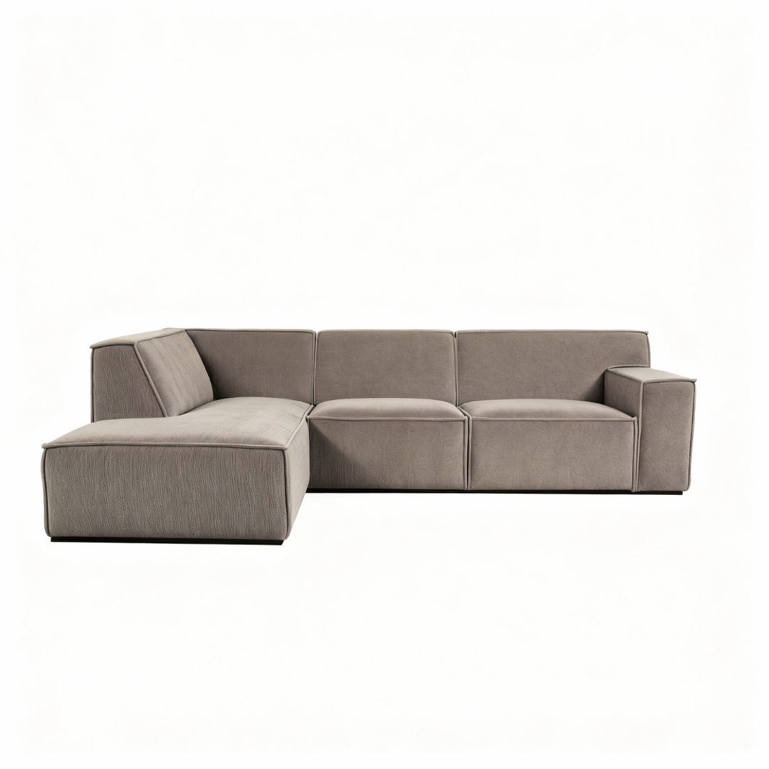 Hoekbank Milo 4-zits Links Taupe