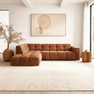 Hoekbank Noah 4-zits Links Koper