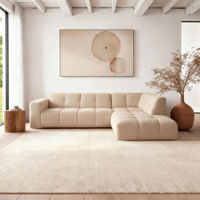 Hoekbank Noah 4-zits Rechts Crème