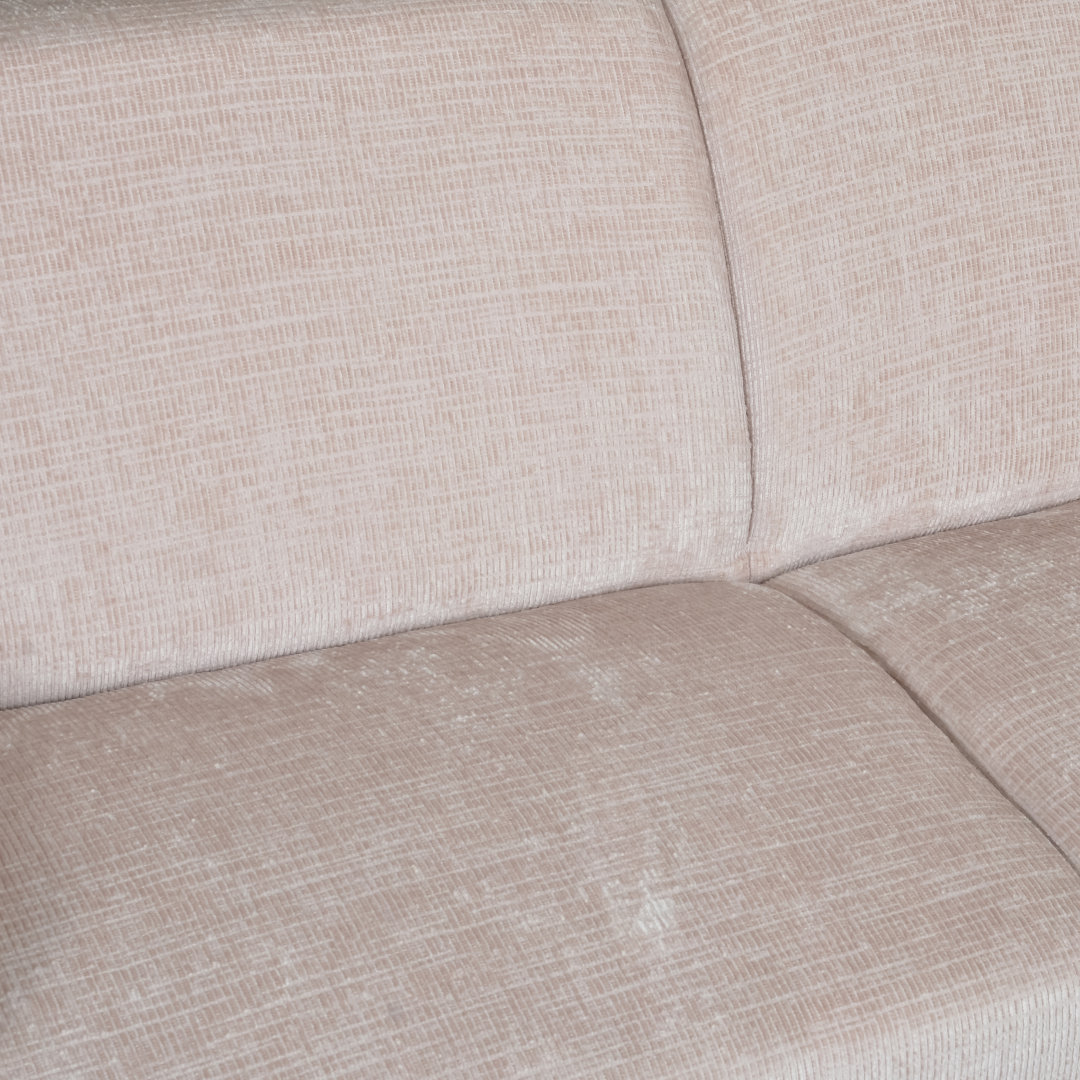 Beige hoekbank rechts 4 zits