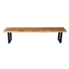 Mangohouten eetkamerbank Roy U-poot 180x40 cm