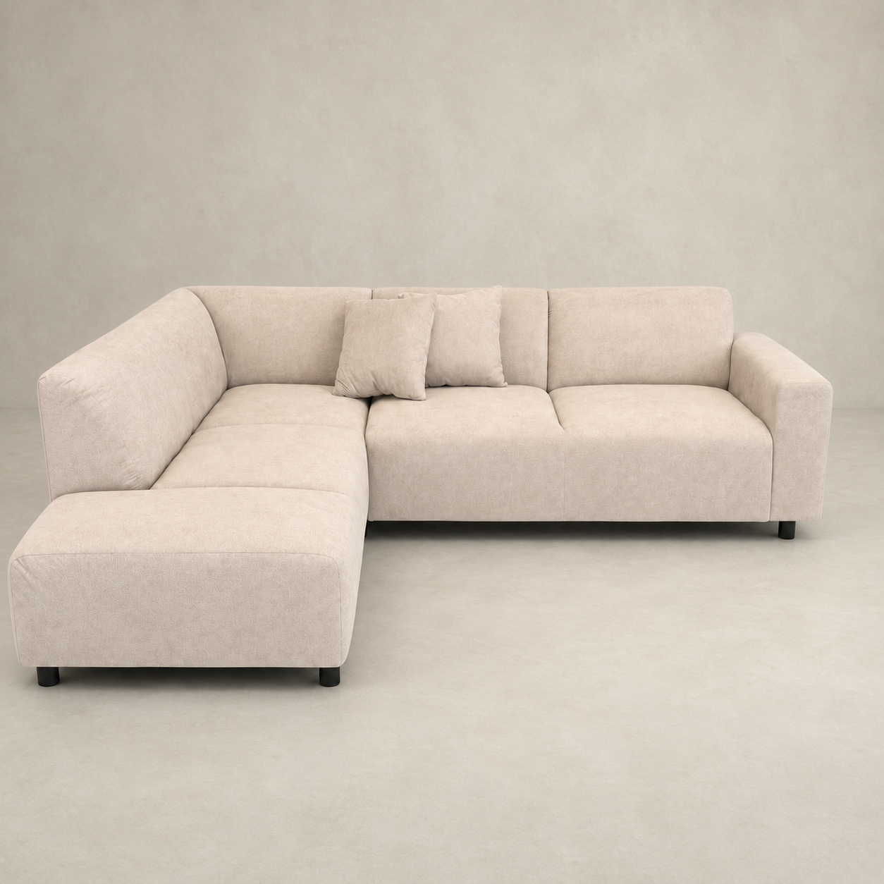 Hoekbank Munich 4-zits Links Creme