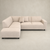 Hoekbank Munich 4-zits Links Creme