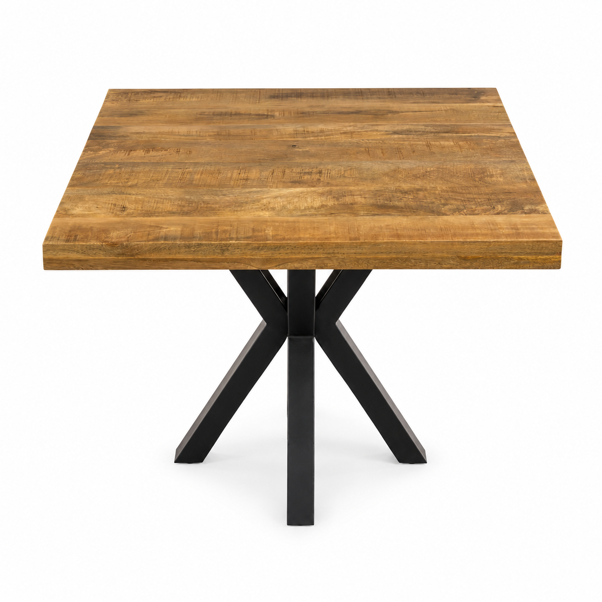 Mangohouten Eettafel Rechthoek Donald 90x90 cm (6cm)