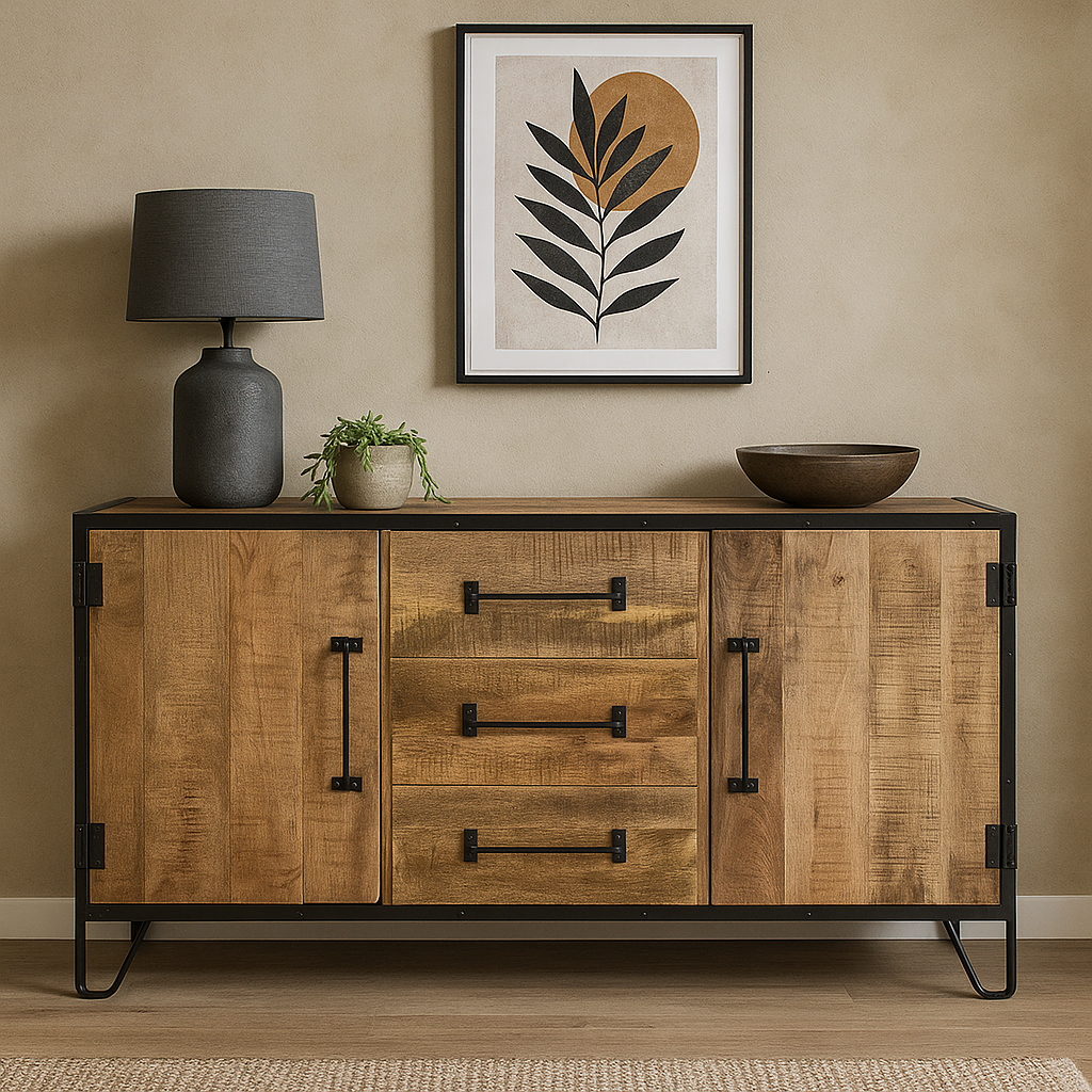 Mangohouten Dressoir Neal 150 cm