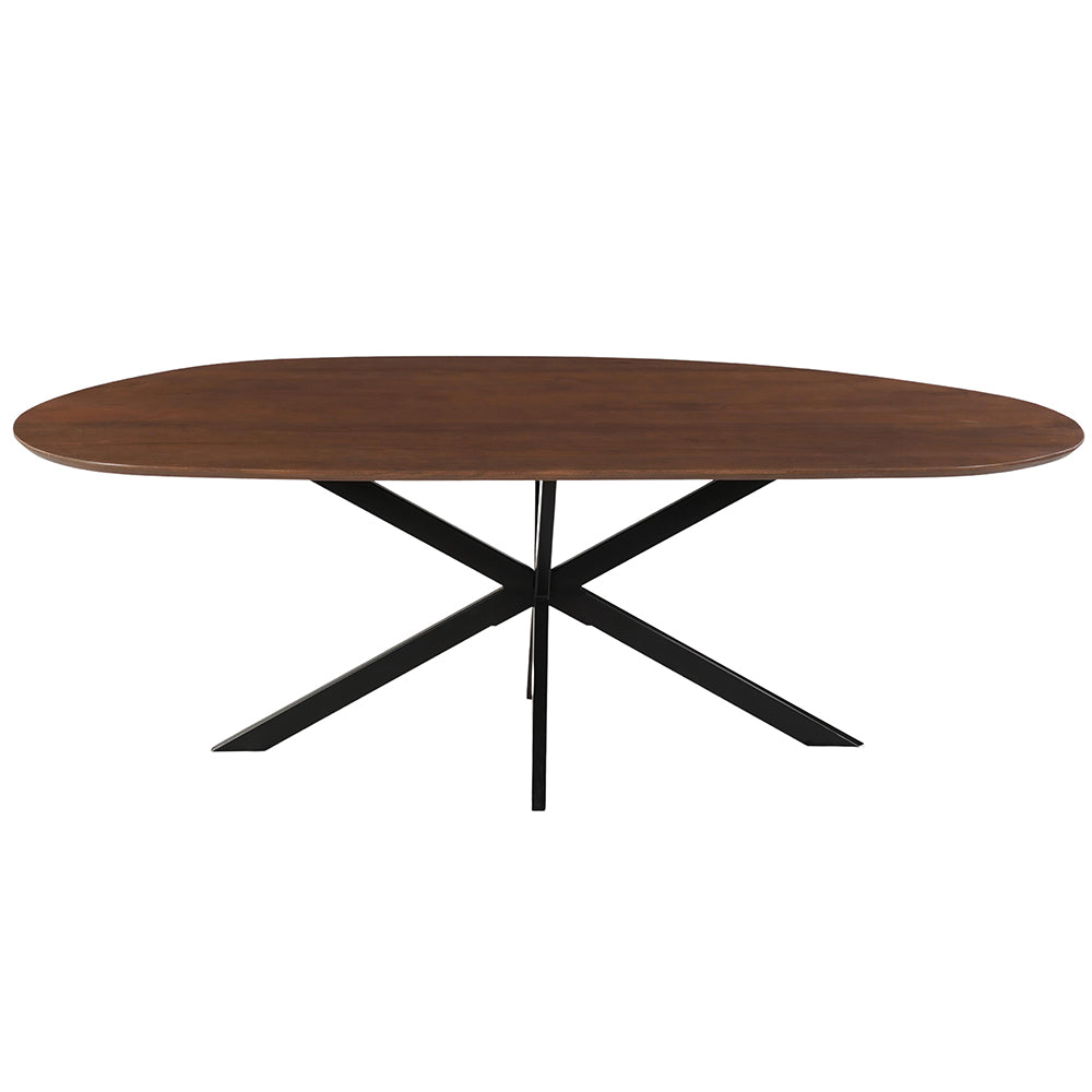 Organische eettafel van mangohout walnoot
