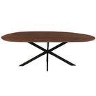 Mangohouten Eettafel Organisch Aislinn 220x110 cm Walnoot