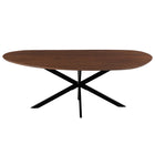 Mangohouten Eettafel Organisch Aislinn 220x110 cm Walnoot