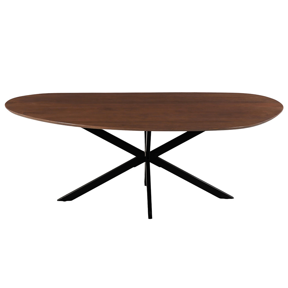 Organische eettafel van mangohout walnoot