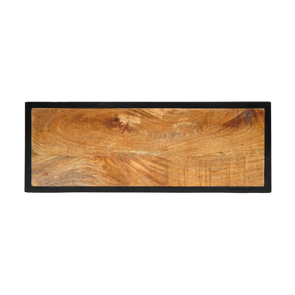 Kapstok mangohout met zwart frame