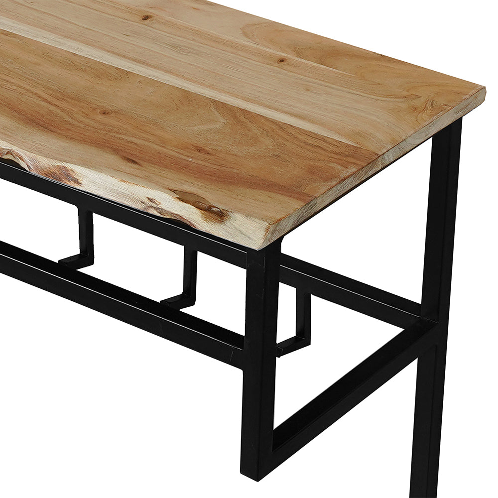 Kapstok mangohout met zwart frame