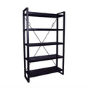 Mangohouten Boekenkast Britt 120 cm Zwart