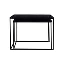 Mangohouten Salontafel Carlin set van 2 Laag