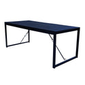 Mangohouten Eettafel Rechthoek Duncan 200 cm Zwart