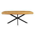 Mangohouten Eettafel Deens Ovaal Tess 160x90 cm (2,5 cm)
