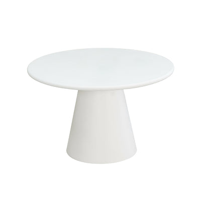 Eettafel Rond Maya Microcement 120 cm Wit