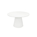 Eettafel Rond Maya Microcement 120 cm Wit