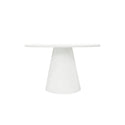 Eettafel Rond Maya Microcement 120 cm Wit