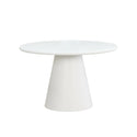 Eettafel Rond Maya Microcement 120 cm Wit