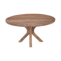 Mangohouten Eettafel Sun Rond 150 cm Houten onderstel