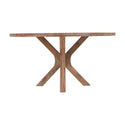 Mangohouten Eettafel Sun Rond 150 cm Houten onderstel