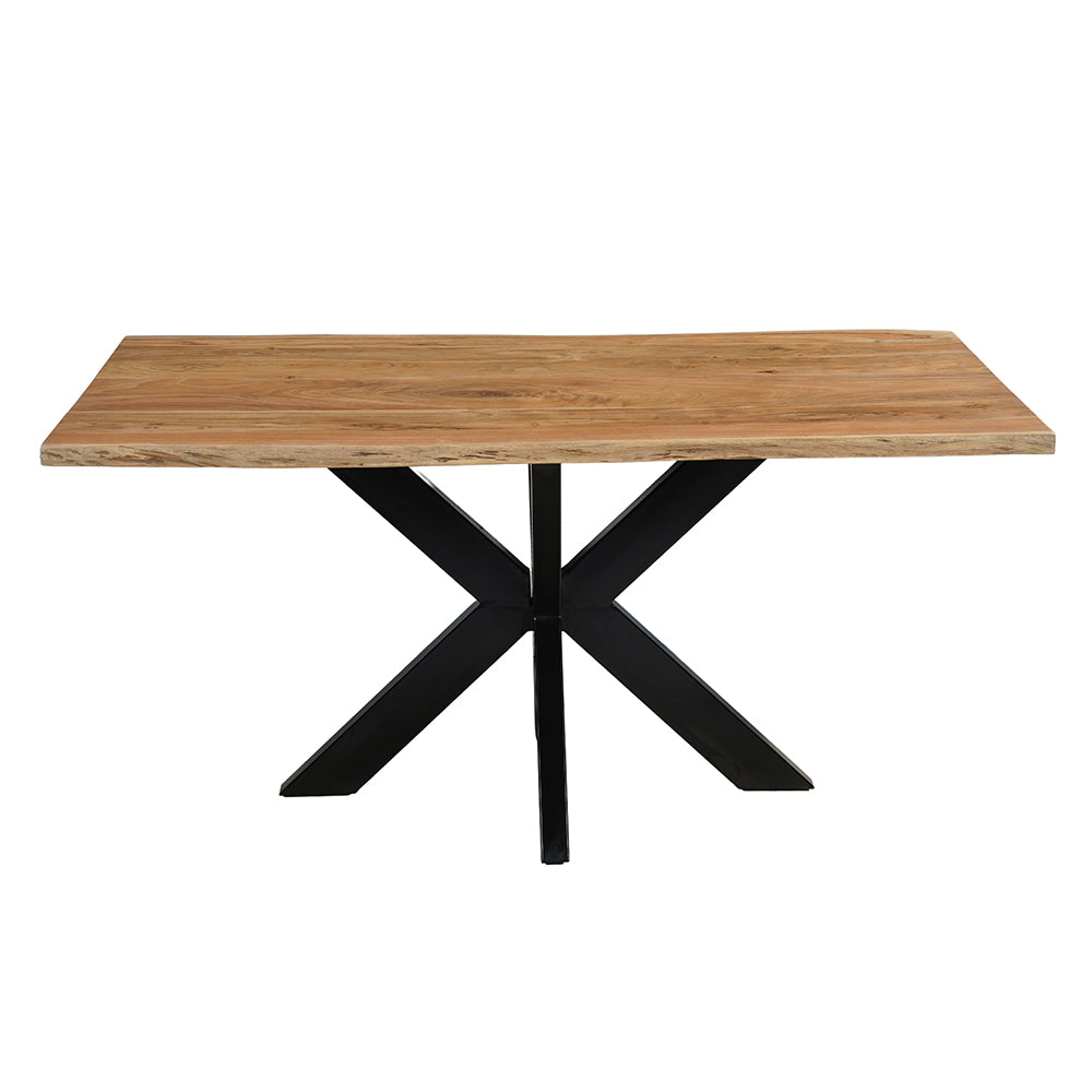 Rechthoukige eettafel acaciahout