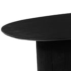 Mangohouten Eettafel Maeve 180x100 cm zwart