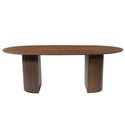 Mangohouten Eettafel Maeve 210x100 cm Walnoot
