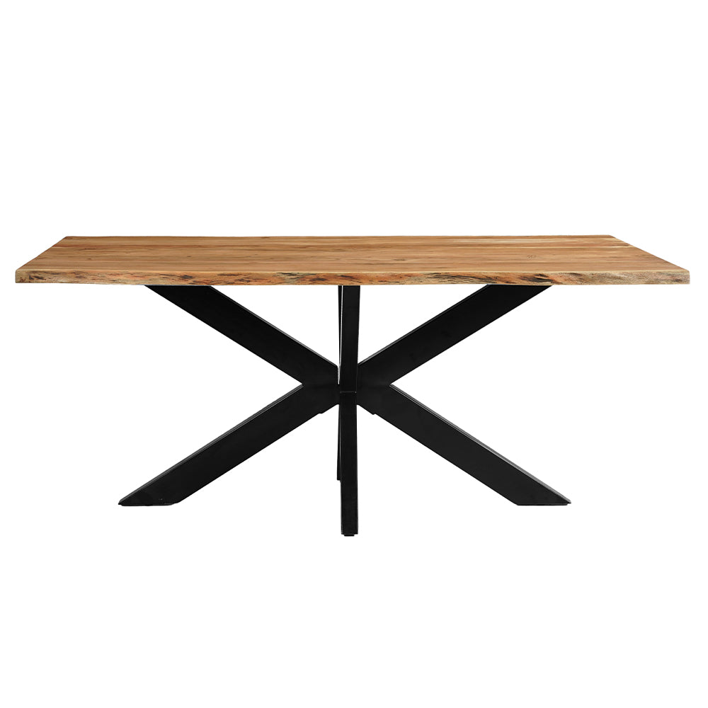 Rechthoukige eettafel acaciahout
