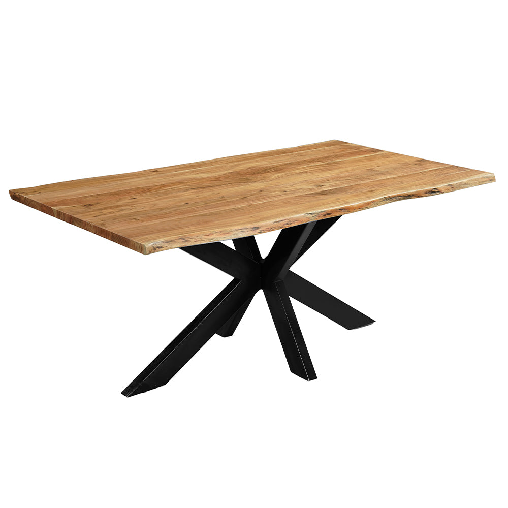 Rechthoukige eettafel acaciahout