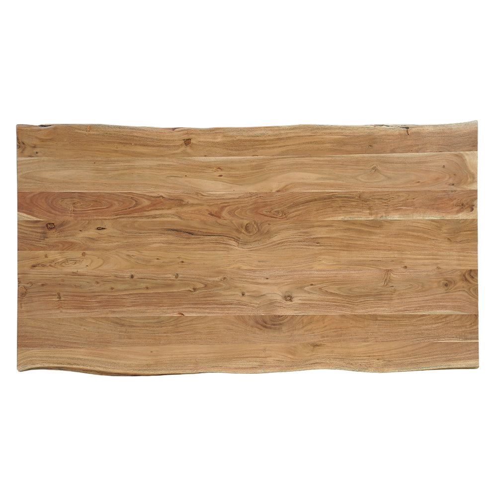 Rechthoukige eettafel acaciahout