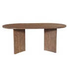 Mangohouten Eettafel Eilis 180x100 cm Walnoot