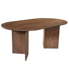Mangohouten Eettafel Eilis 180x100 cm Walnoot