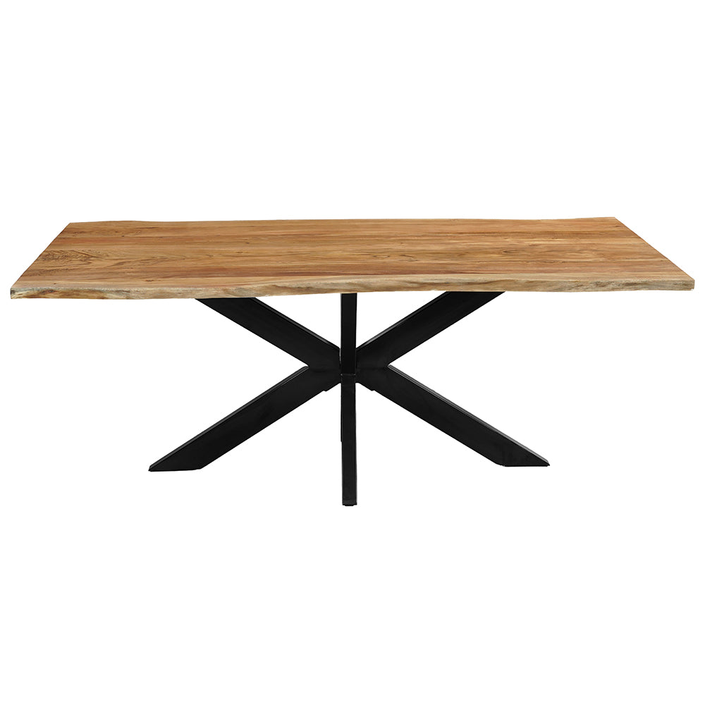 Rechthoukige eettafel acaciahout