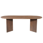 Mangohouten Eettafel Eilis 220x100 cm Walnoot