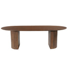 Mangohouten Eettafel Maeve 220x100 cm Walnoot