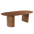 Mangohouten Eettafel Maeve 220x100 cm Walnoot
