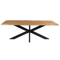 Acaciahouten Eettafel Rechthoek Edge 220x100 cm