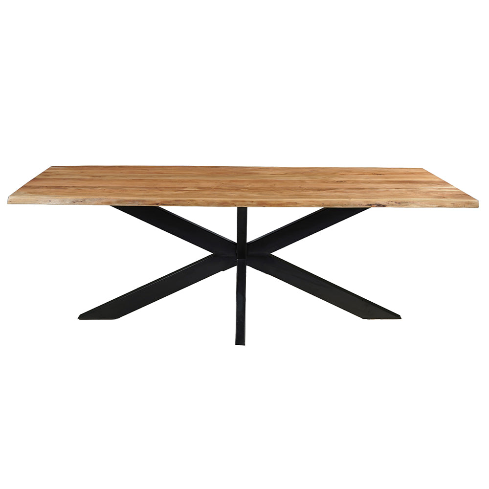 Rechthoukige eettafel acaciahout