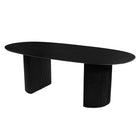 Mangohouten Eettafel Maeve 240x110 cm zwart