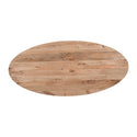 Mangohouten Eettafel Sun Ovaal 240x110 cm Houten onderstel