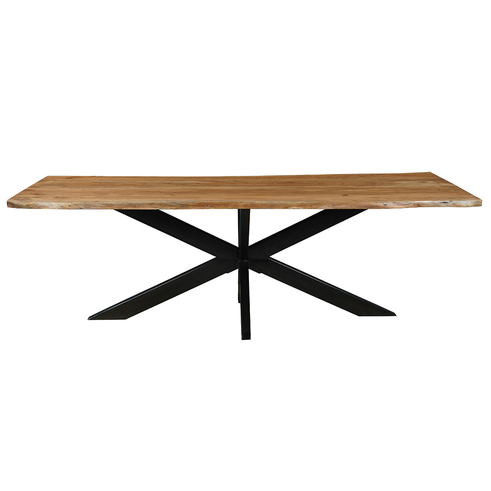 Rechthoukige eettafel acaciahout