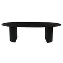 Mangohouten Eettafel Maeve 260x120 cm zwart