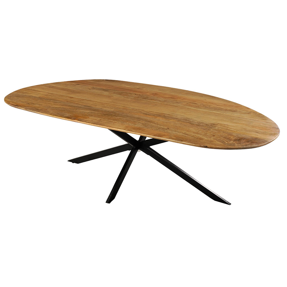 Mangohouten Eettafel Organisch Aislinn 240x110 cm